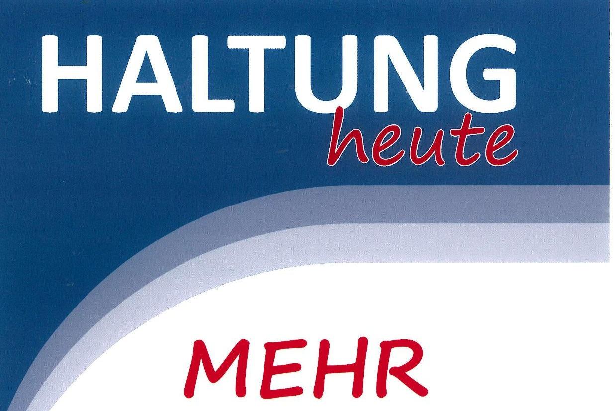 Plakat zur Ausstellung Haltung