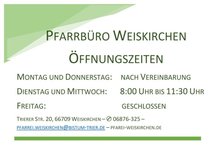 Neue Öffnungszeiten